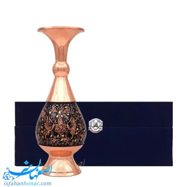 گلدان مسی حکاکی