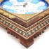 ساعت میناکاری با قاب خاتم کاری