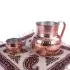ست پارچ و لیوان مسی تپل چکشی