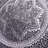 سینی قلمزنی مشبک گل و مرغ 