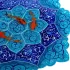 ماهی قرمز نقاشی سه بعدی روی بشقاب میناکاری