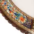 آینه بیضی خاتم نقاشی ابعاد 58×48 سانتیمتر
