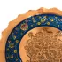 شیرنی خوری مسی پایه دار نقاشی گل و بوته
